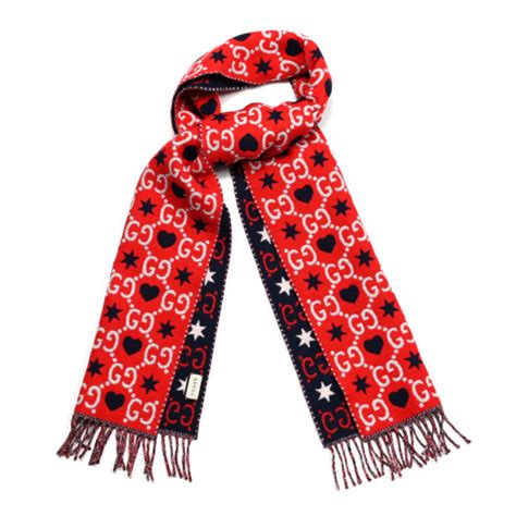 gucci heart scarf|Gucci scarf women sale.